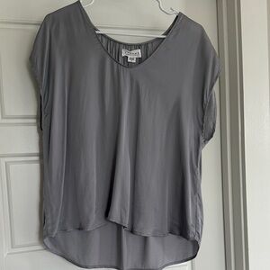 Velvet by Graham & Spencer light gray Blouse
